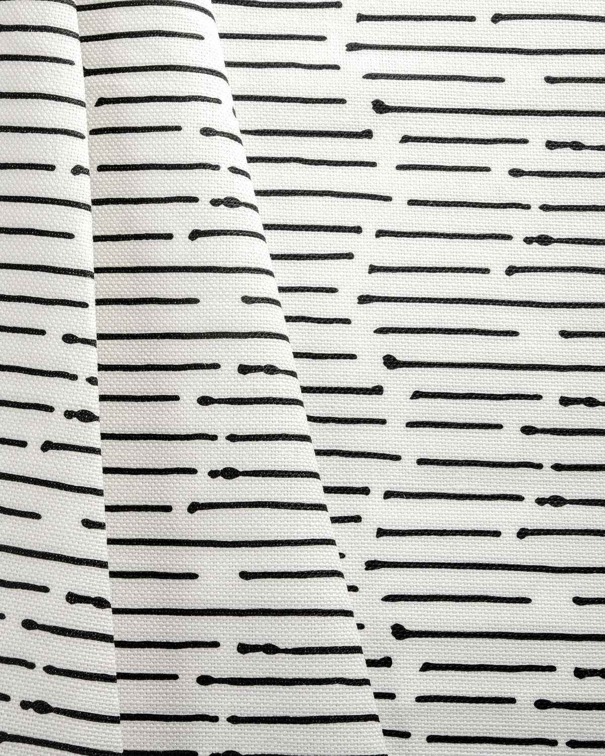 Ccf23228160 Ink Stripe Black Oyster Caroline Cecil Textiles Fabric - CAROLINE CECIL TEXTILES Fabric