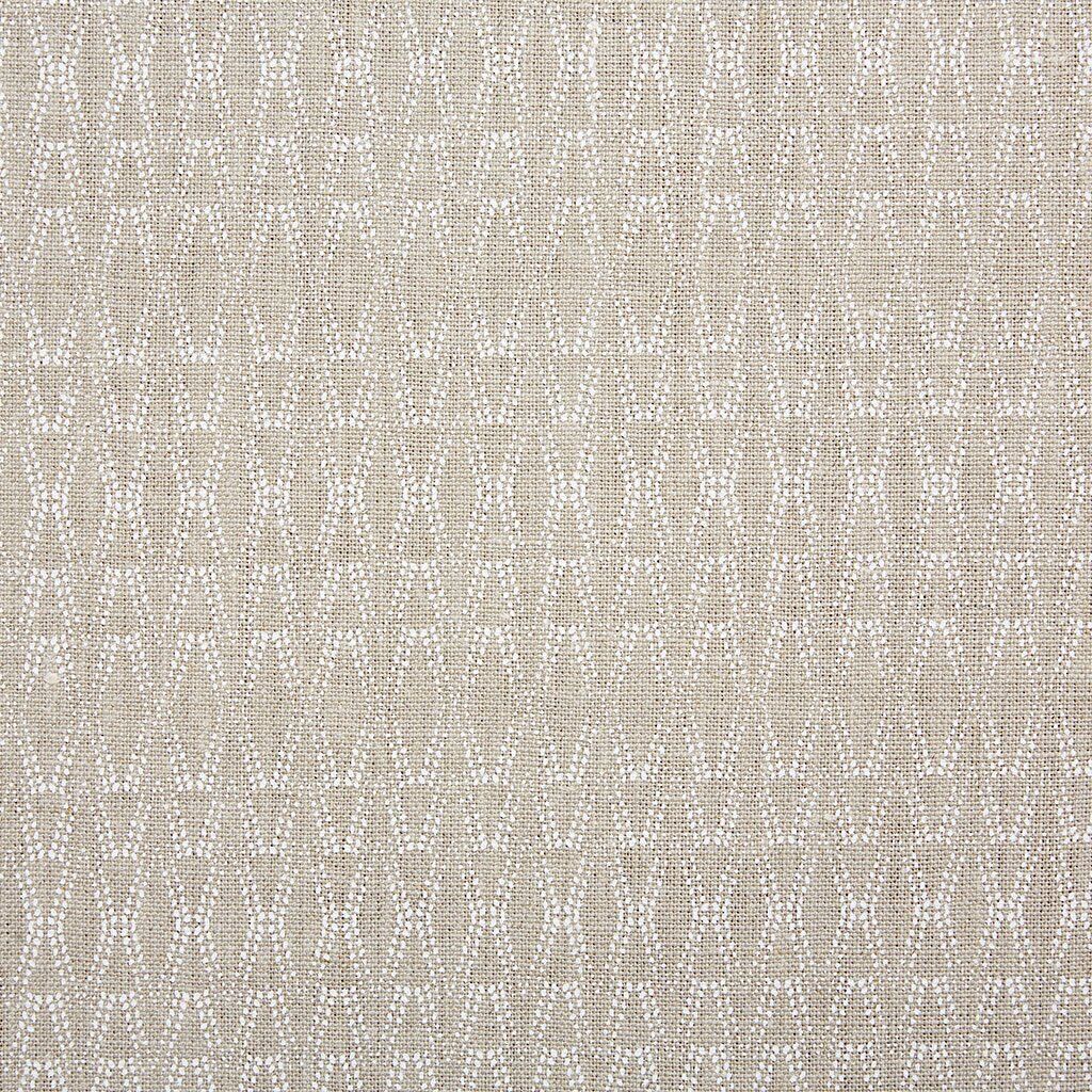 Ketut - White/Natural - Caroline Cecil Textiles Fabric