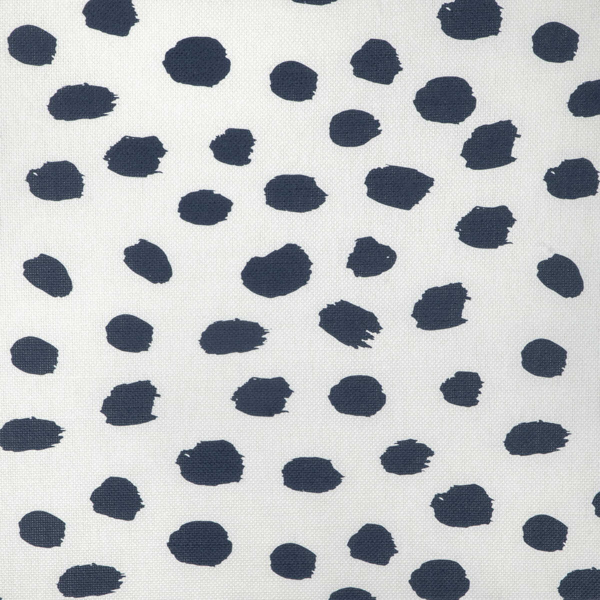 Paint Dot - Dark Navy/Oyster - CAROLINE CECIL TEXTILES Fabric