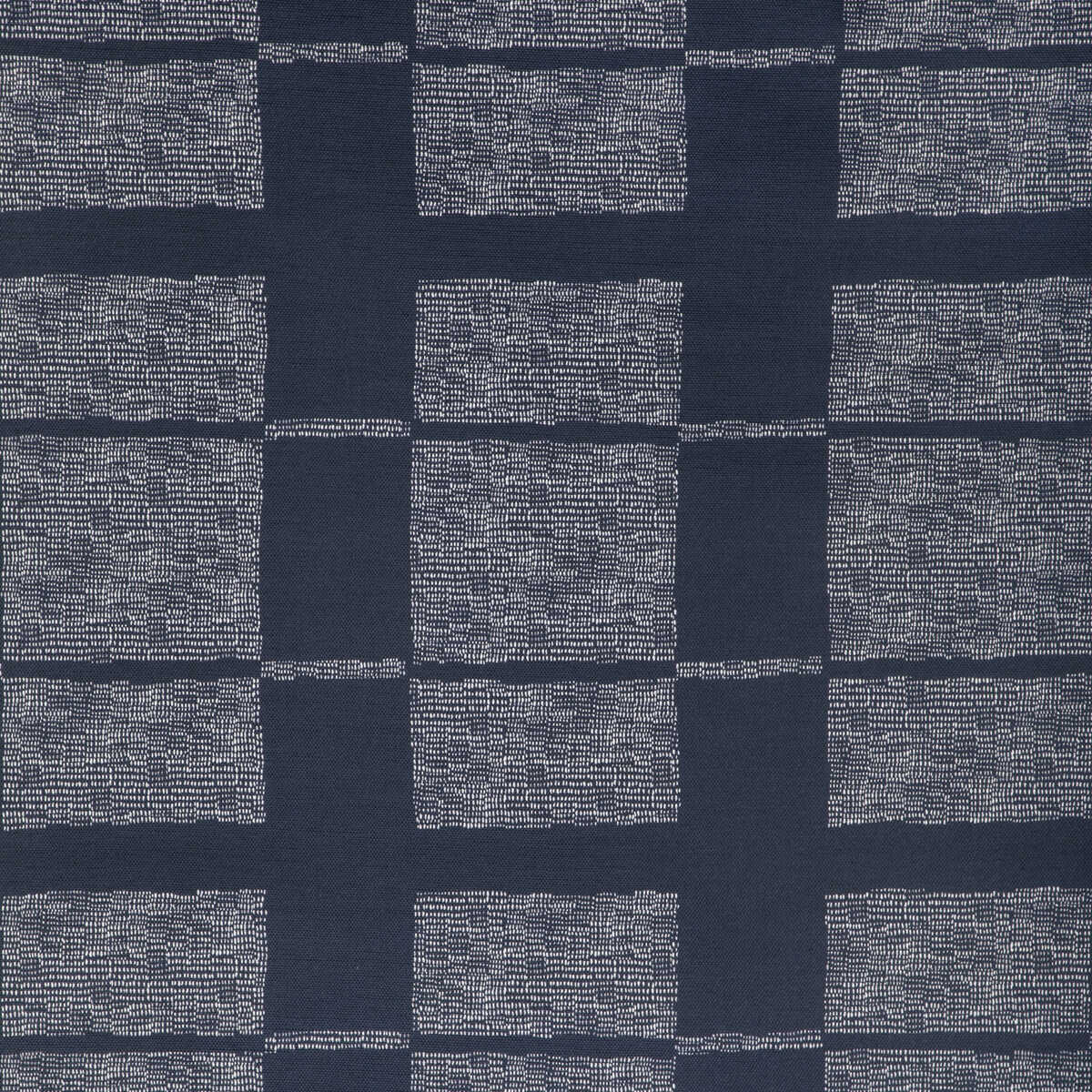 Reed - Dark Navy/Oyster - CAROLINE CECIL TEXTILES Fabric