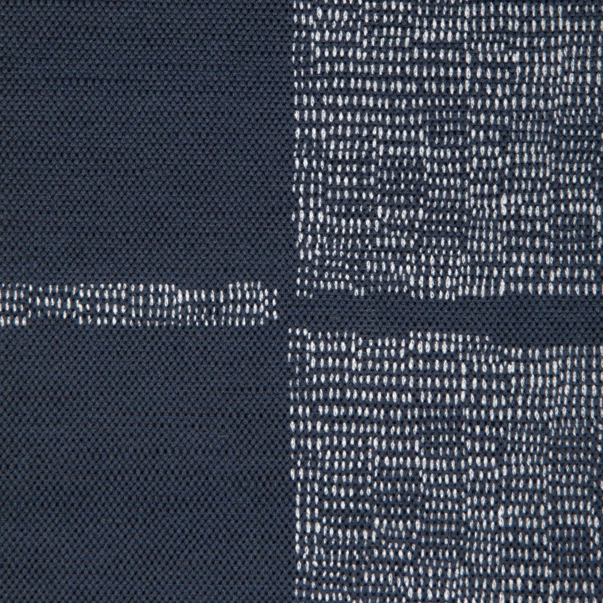Reed - Dark Navy/Oyster - CAROLINE CECIL TEXTILES Fabric