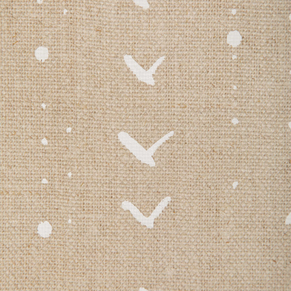Titik - White/Natural - CAROLINE CECIL TEXTILES Fabric