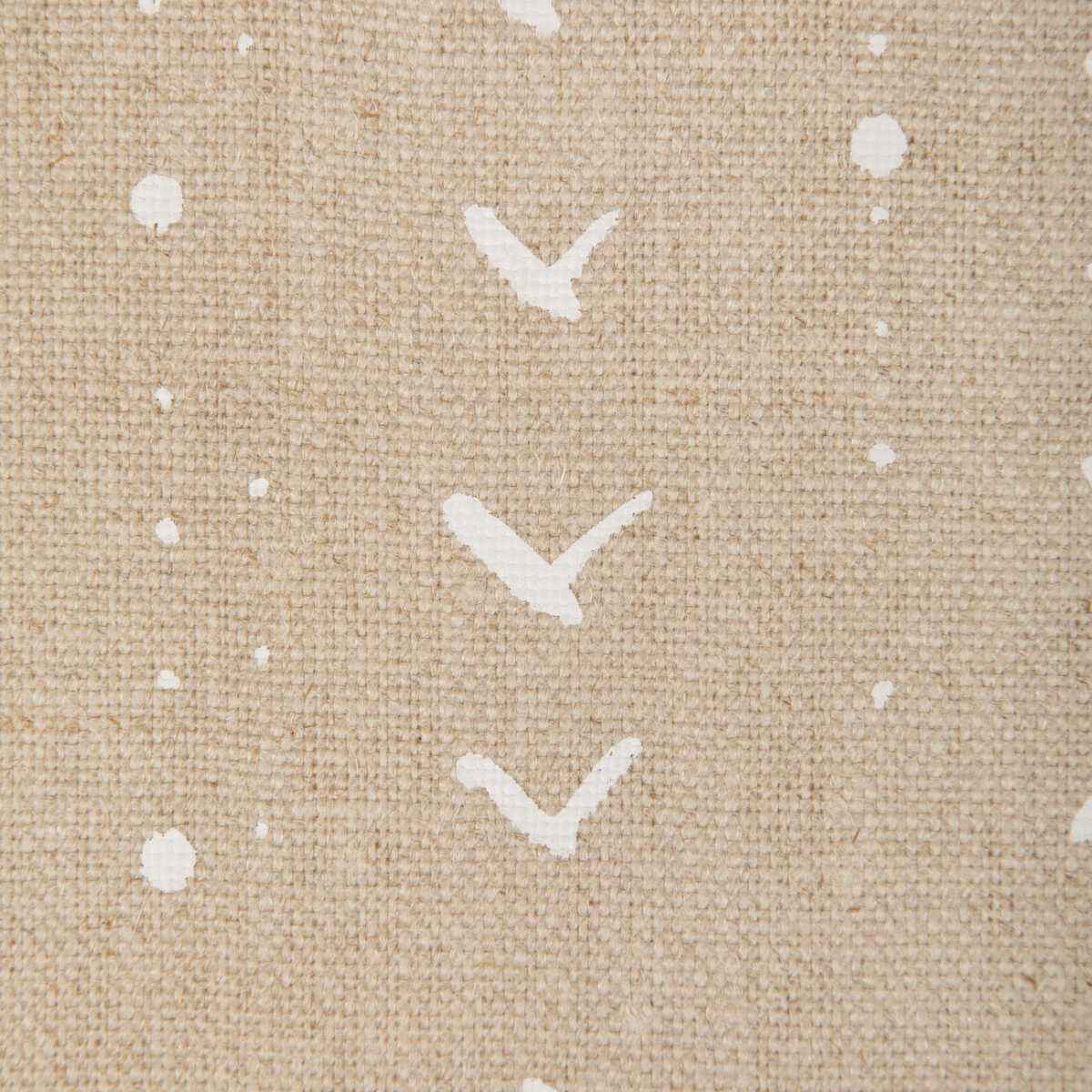 Ccf234216010 Titik White Natural Caroline Cecil Textiles Fabric - CAROLINE CECIL TEXTILES Fabric