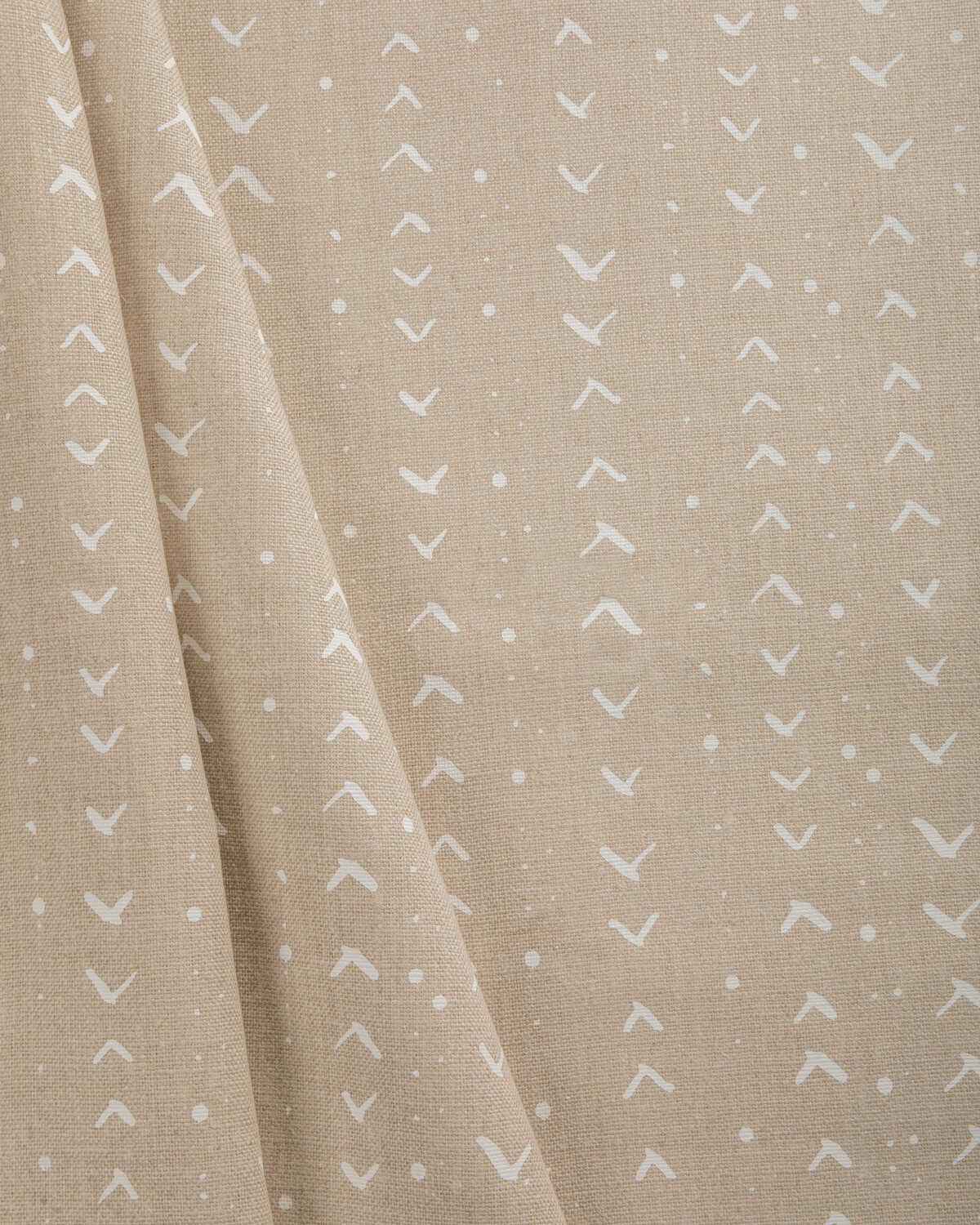 Ccf234216010 Titik White Natural Caroline Cecil Textiles Fabric - CAROLINE CECIL TEXTILES Fabric