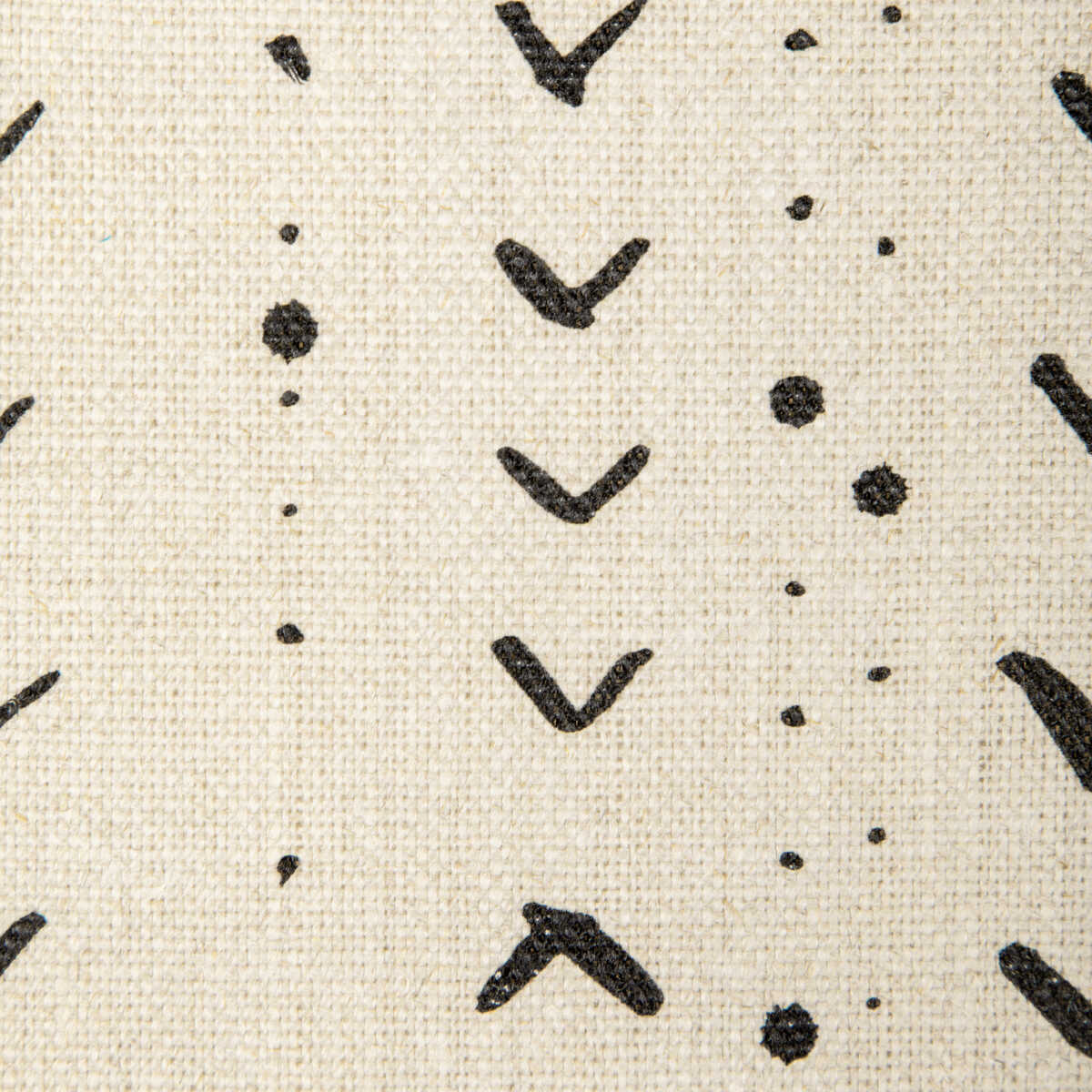 Titik - Black/Natural - CAROLINE CECIL TEXTILES Fabric