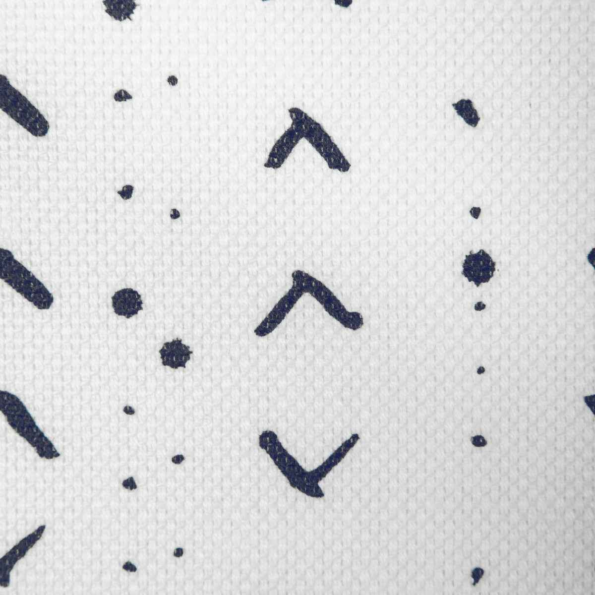 Ccf234516500 Titik Dark Navy Oyster Caroline Cecil Textiles Fabric - CAROLINE CECIL TEXTILES Fabric