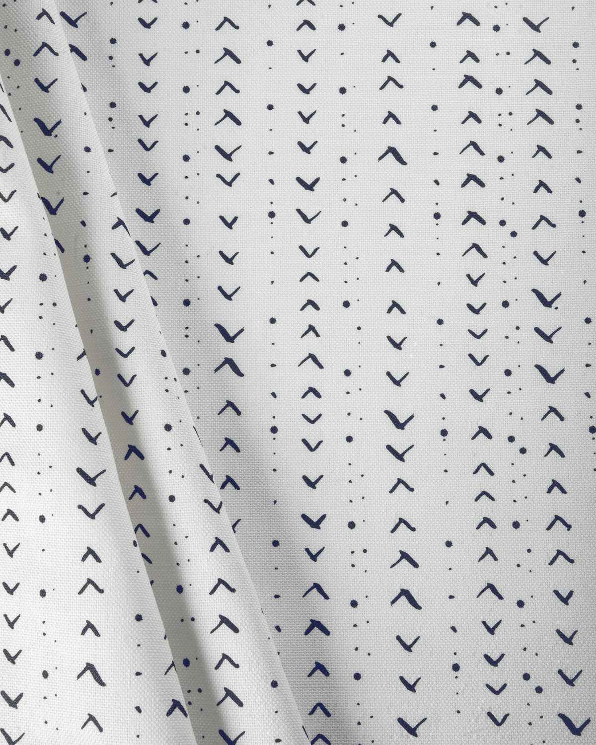 Ccf234516500 Titik Dark Navy Oyster Caroline Cecil Textiles Fabric - CAROLINE CECIL TEXTILES Fabric