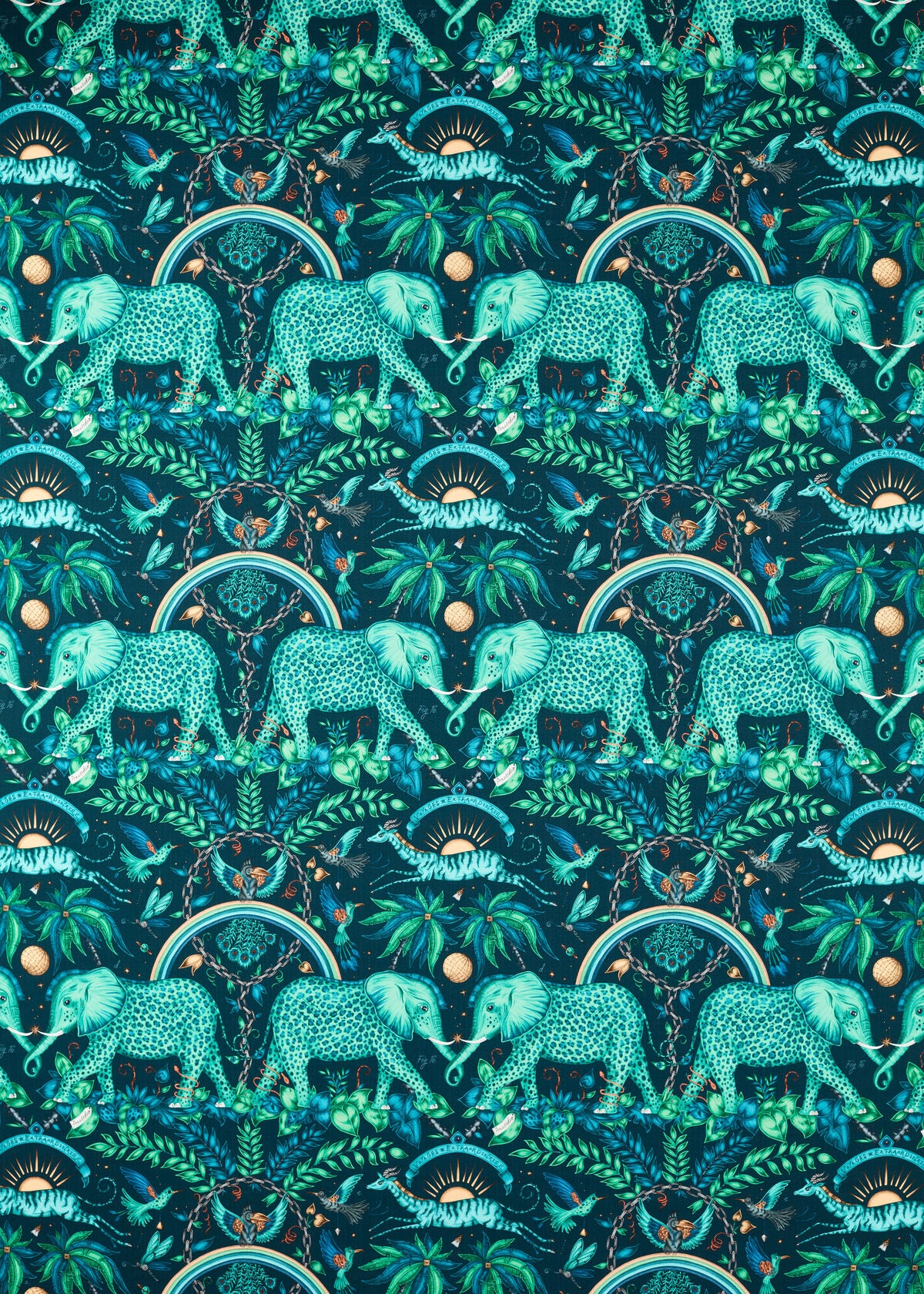Zambezi - Teal - Clarke And Clarke Fabric