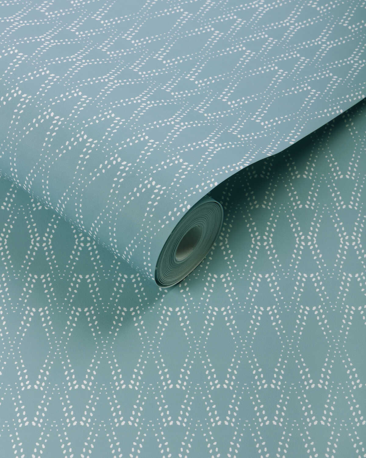 Ketut Wp - Denim - CAROLINE CECIL TEXTILES Wallpaper