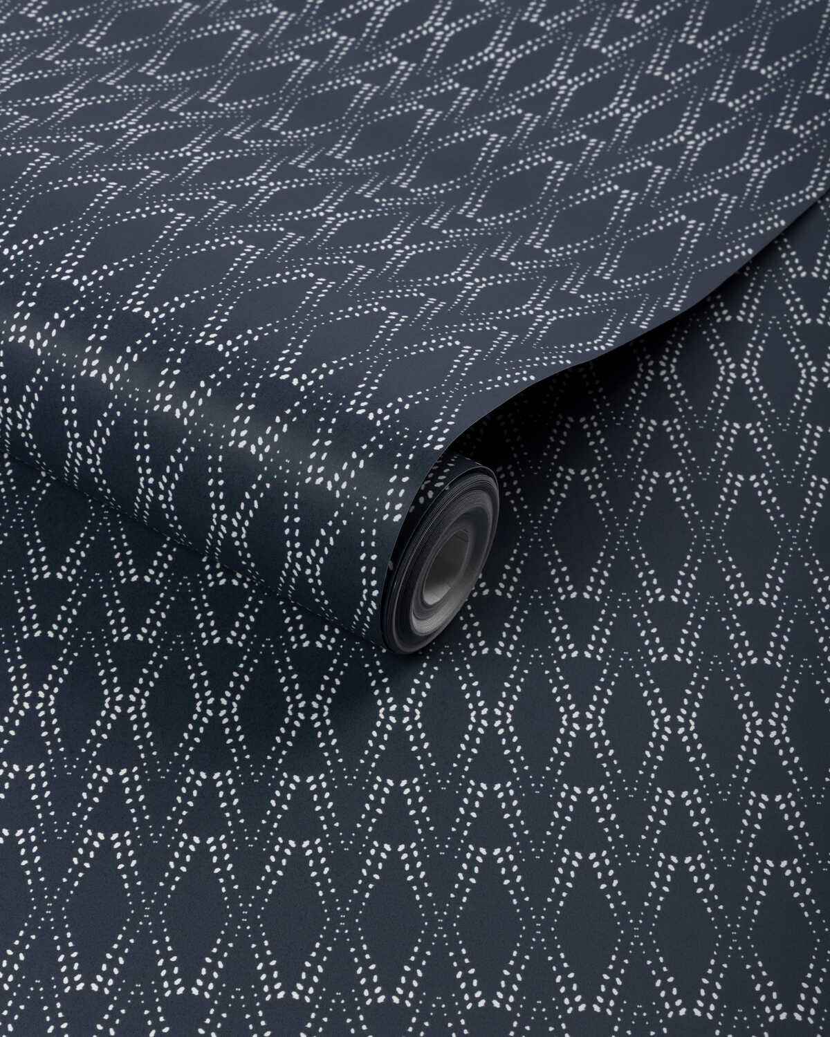 Ccp234616500 Ketut Wp Dark Navy Caroline Cecil Textiles Wallpaper - CAROLINE CECIL TEXTILES Wallpaper