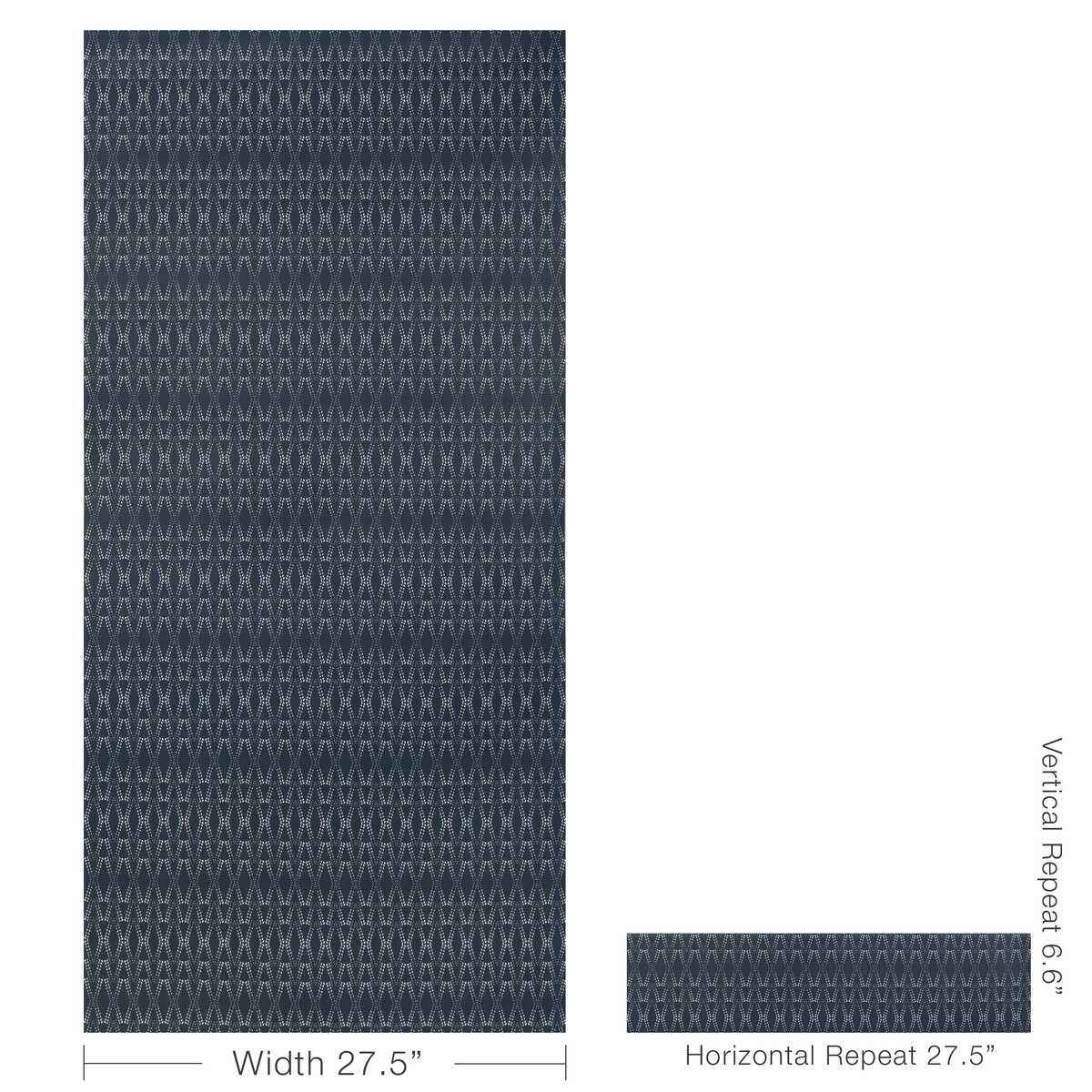 Ccp234616500 Ketut Wp Dark Navy Caroline Cecil Textiles Wallpaper - CAROLINE CECIL TEXTILES Wallpaper