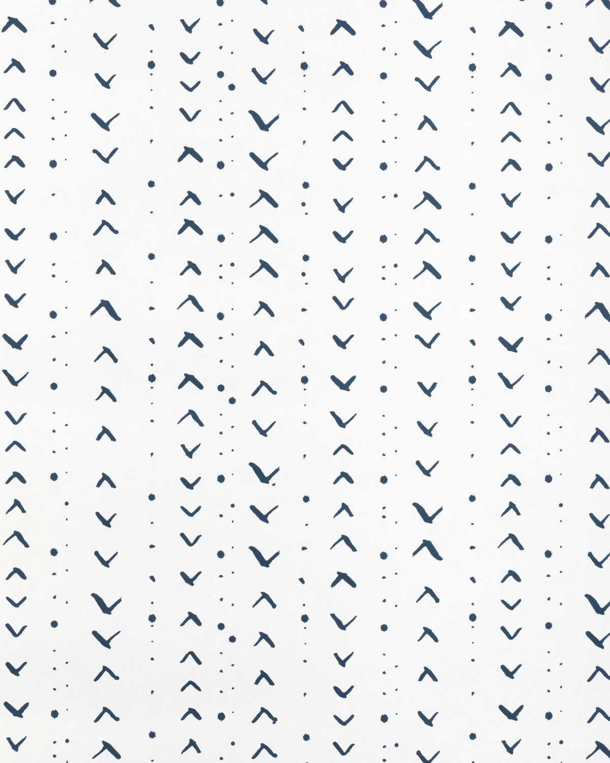Titik Wp - Dark Navy - CAROLINE CECIL TEXTILES Wallpaper