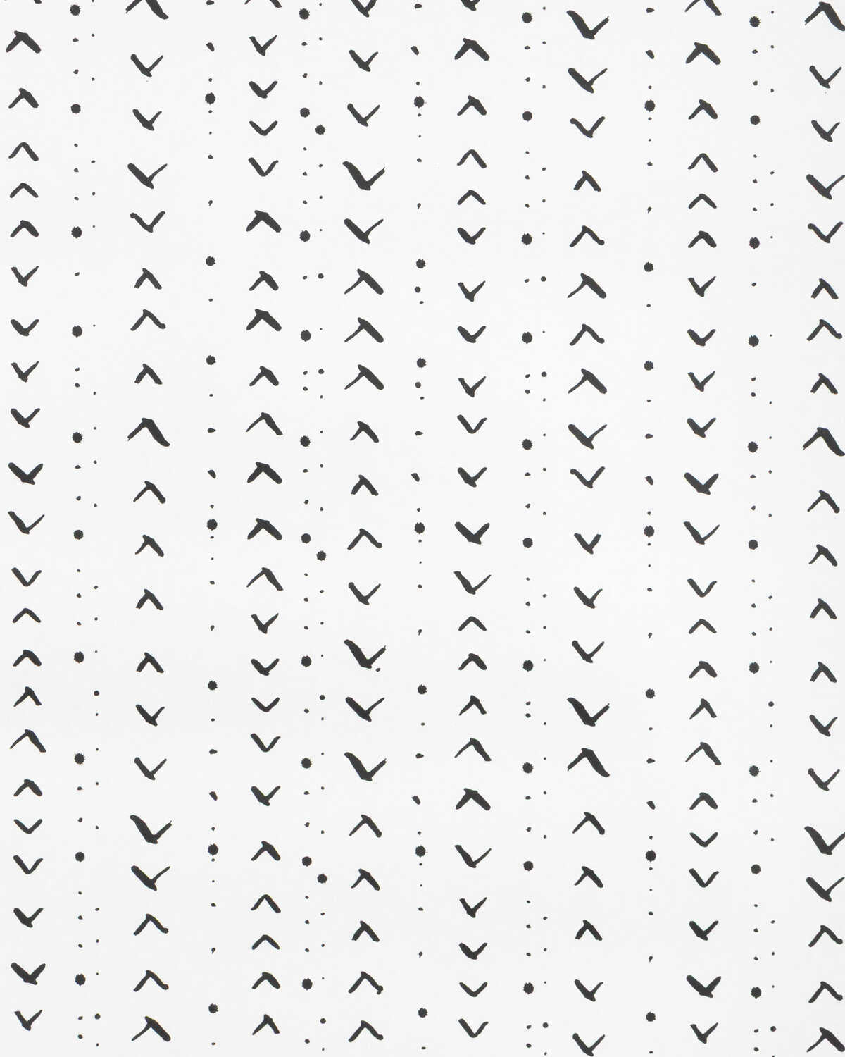 Titik Wp - Black - CAROLINE CECIL TEXTILES Wallpaper