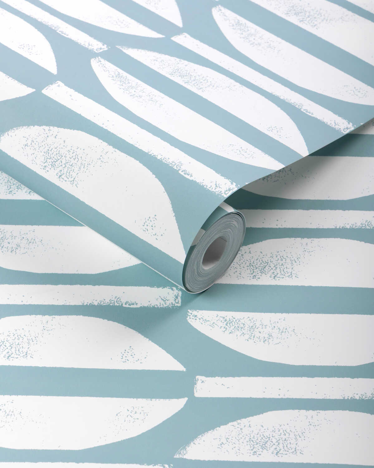 Raja Wp - Denim - CAROLINE CECIL TEXTILES Wallpaper