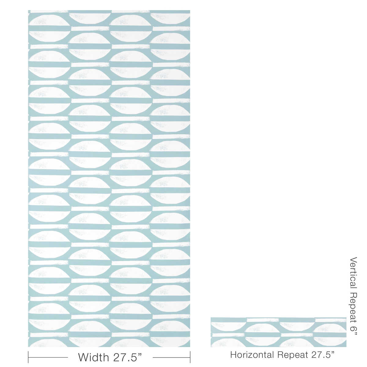 Raja Wp - Denim - CAROLINE CECIL TEXTILES Wallpaper