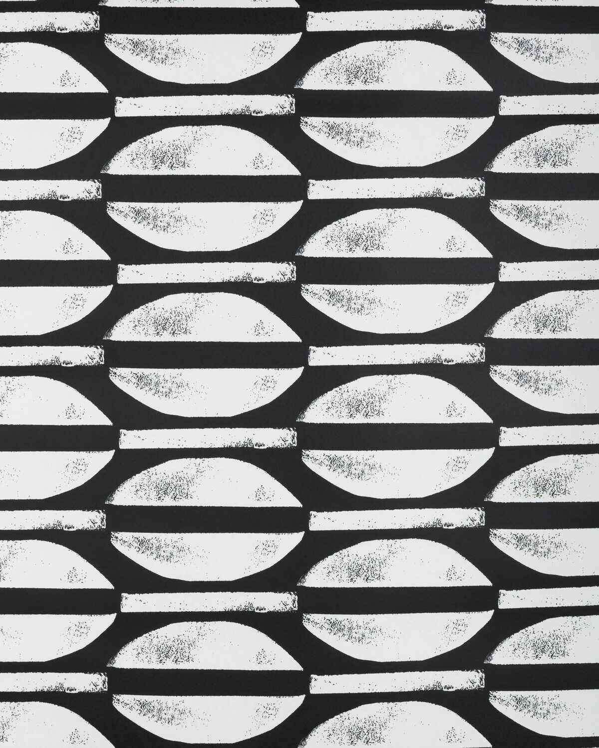 Ccp2348810 Raja Wp Black Caroline Cecil Textiles Wallpaper