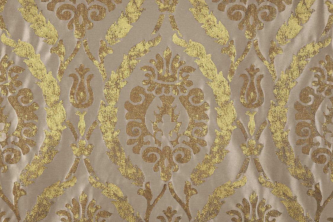 Corona Damask - Gold Leaf - Scalamandre Fabric