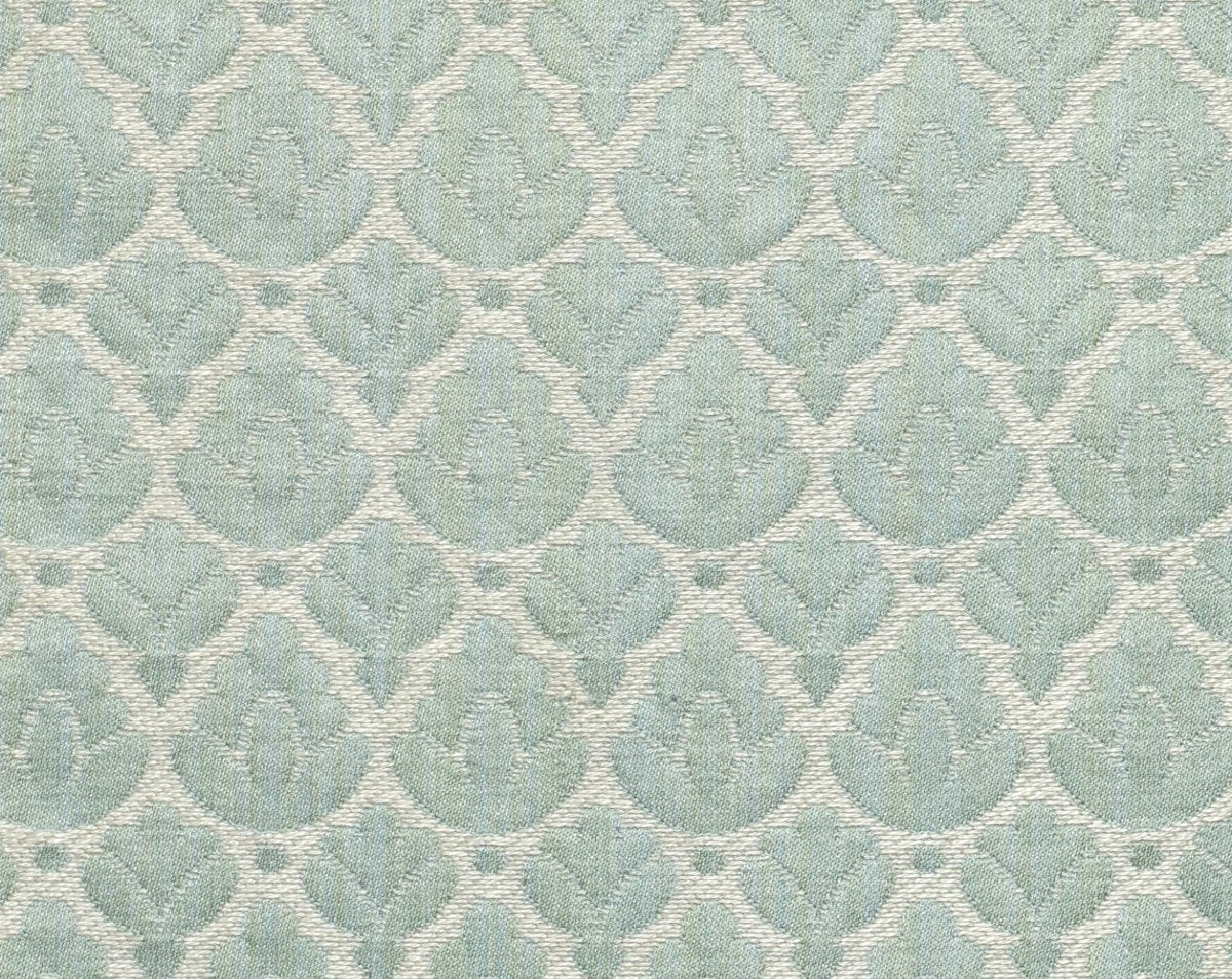 RONDO AQUAMARINE & IVORY CL 26714 0011 by Colony Fabric - Scalamandre Fabric