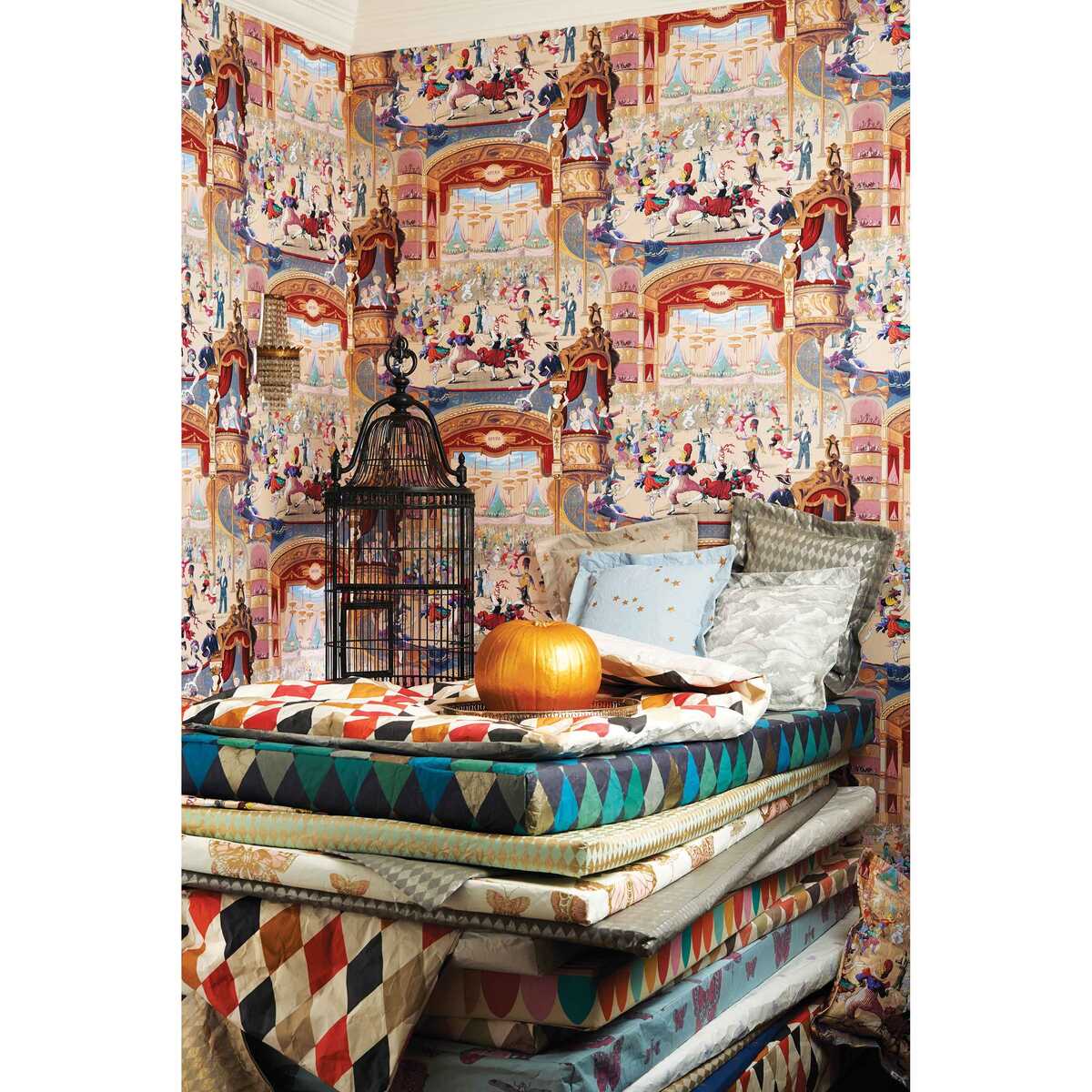 Cabaret - Red & Yellow - COLE & SON Wallpaper