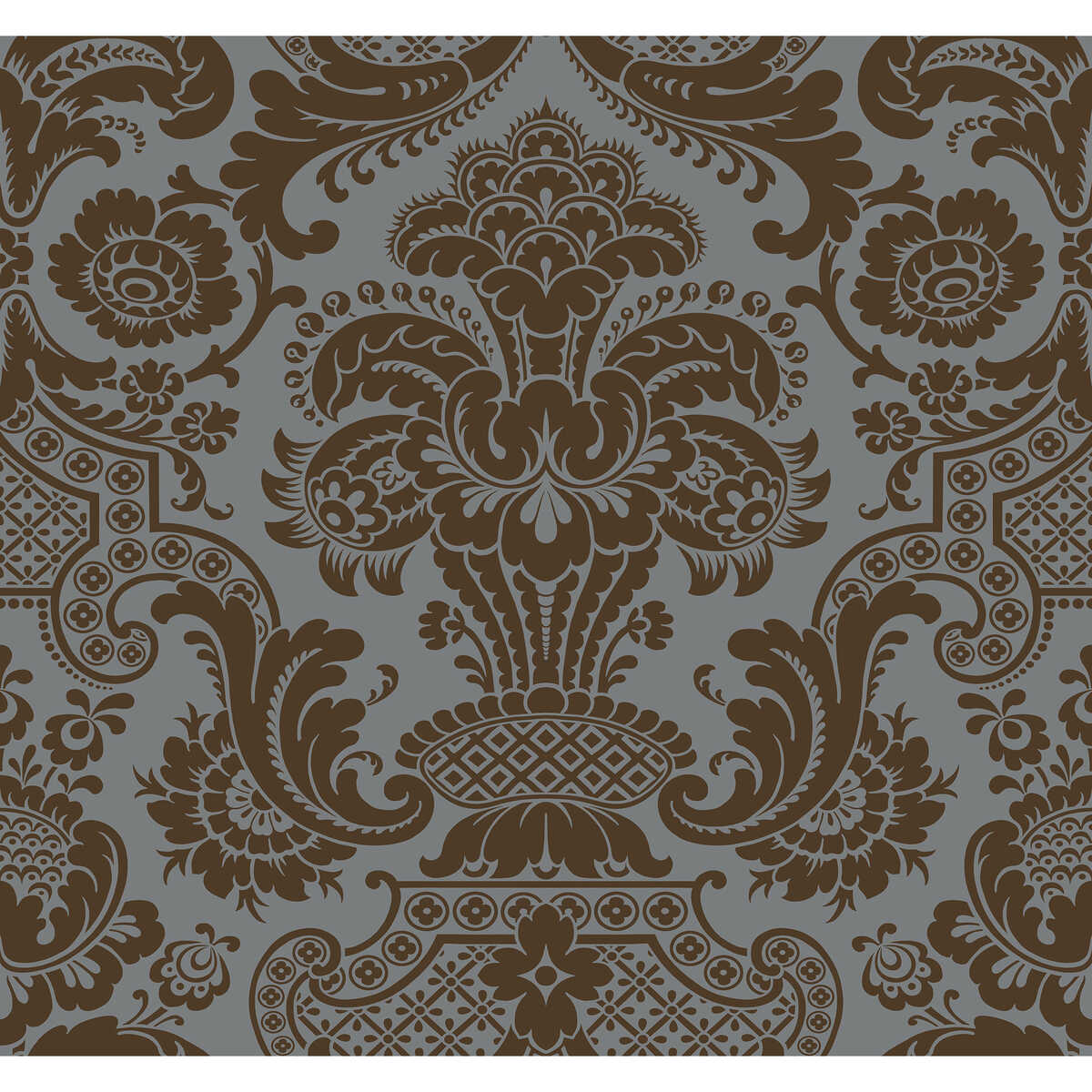 Carmen Cs - Charcoal - COLE & SON Wallpaper