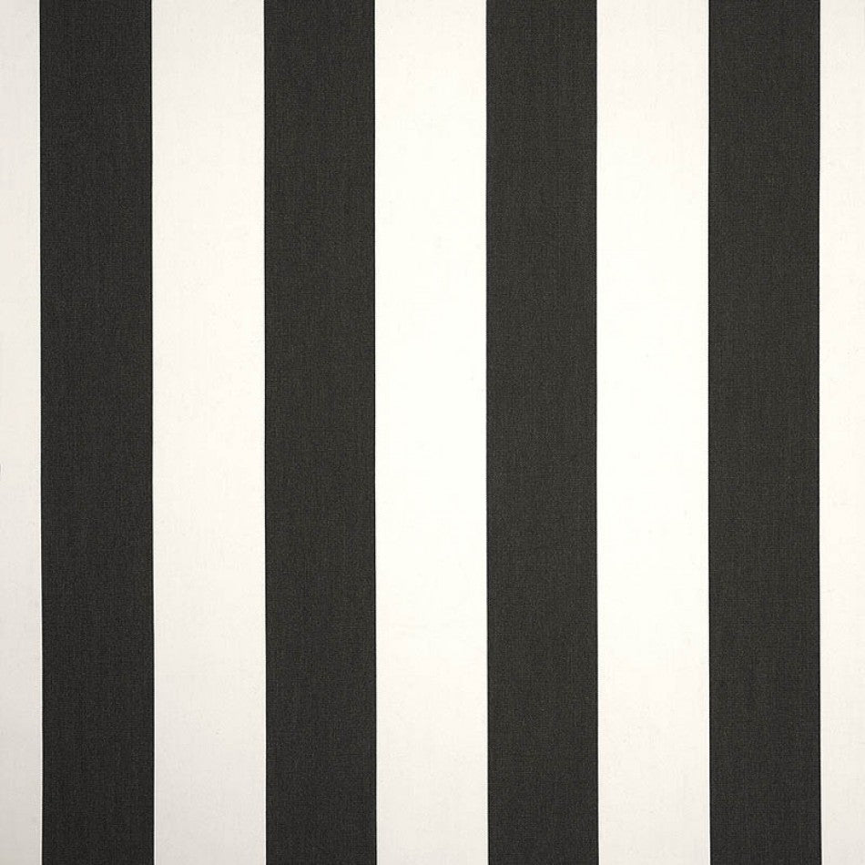 Color: Black, Material: 100% Sunbrella Acrylic, Mildew Resistant: Yes, Pattern Direction: Left to Right, Recommended Use: Indoor Outdoor Upholstery Cushion Pillow Drapery, Warranty: 5 Year, Water Repellent: Yes, Width: 54", Type: Stripe, Pattern Direction: Up the roll, Repeat: 6.8Vx0H
