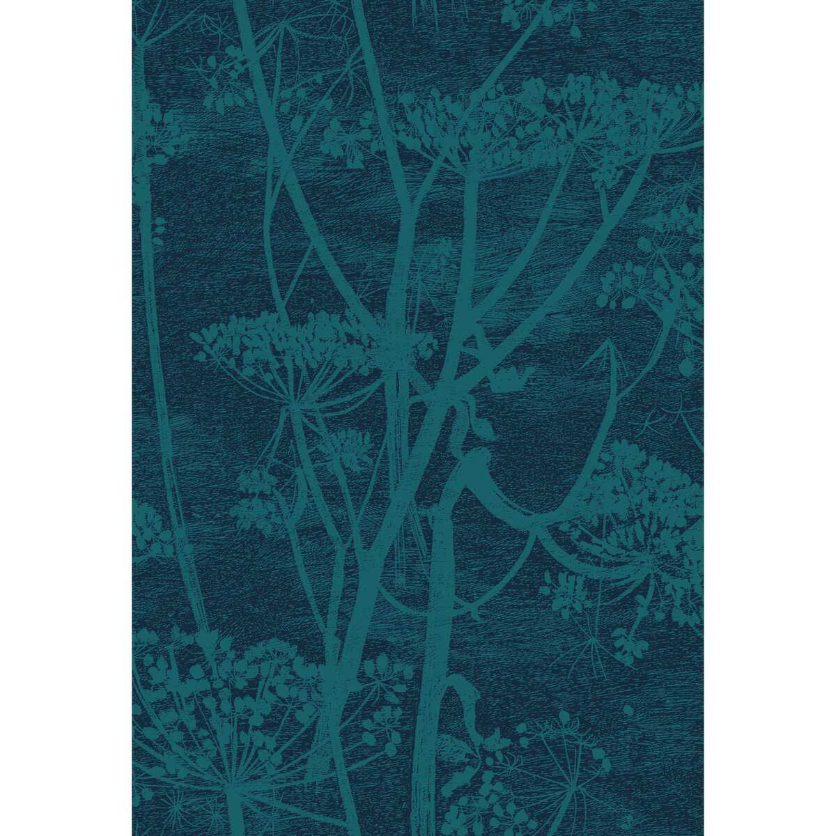 Cow Parsley Print - Petrol/Ink - COLE & SON Fabric