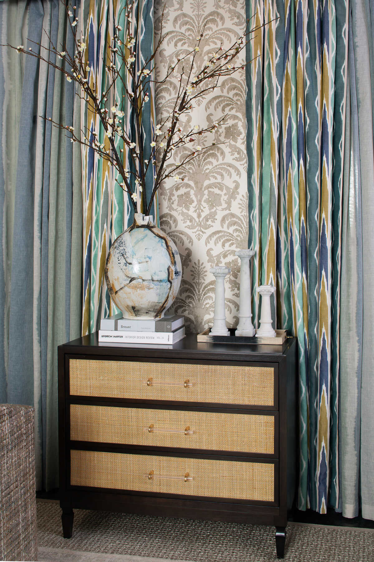 Dip Dye - Blue/Green - KRAVET COUTURE Fabric