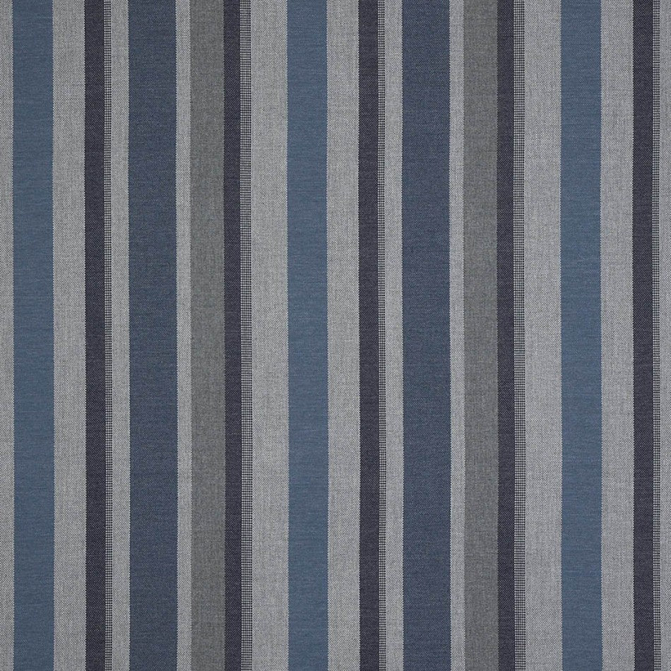 Color: Blue Dark, Color: Grey, Material: 100% Sunbrella Acrylic, Mildew Resistant: Yes, Pattern Direction: Top To Bottom, Recommended Use: Indoor Outdoor Upholstery Cushion Pillow Drapery, Warranty: 5 Year, Water Repellent: Yes, Width: 54", Type: Stripe, Pattern Direction: Up the roll, Repeat: N/A