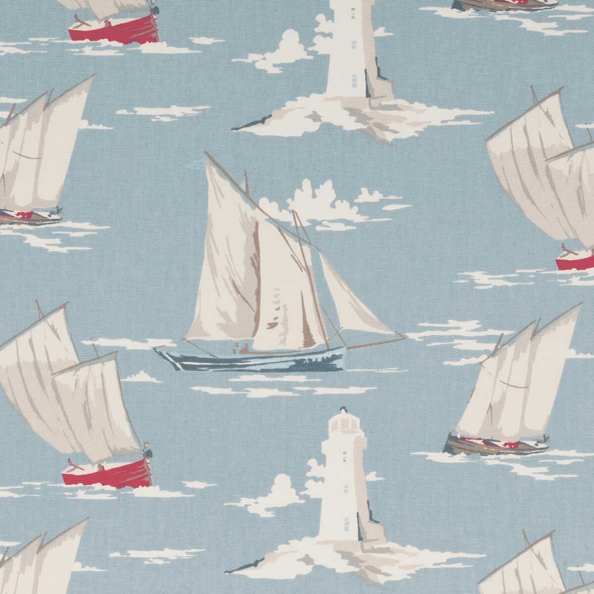 Skipper - Marine - CLARKE AND CLARKE Fabric