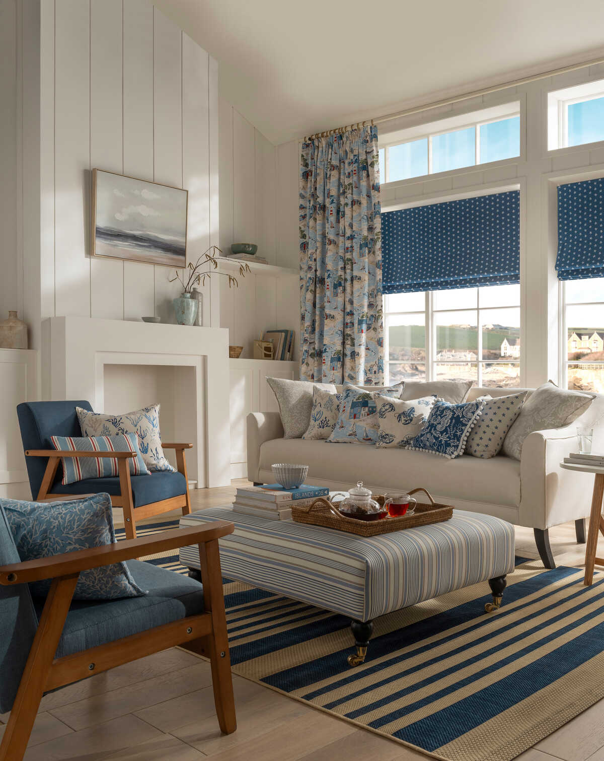 Belle - Chambray - CLARKE AND CLARKE Fabric