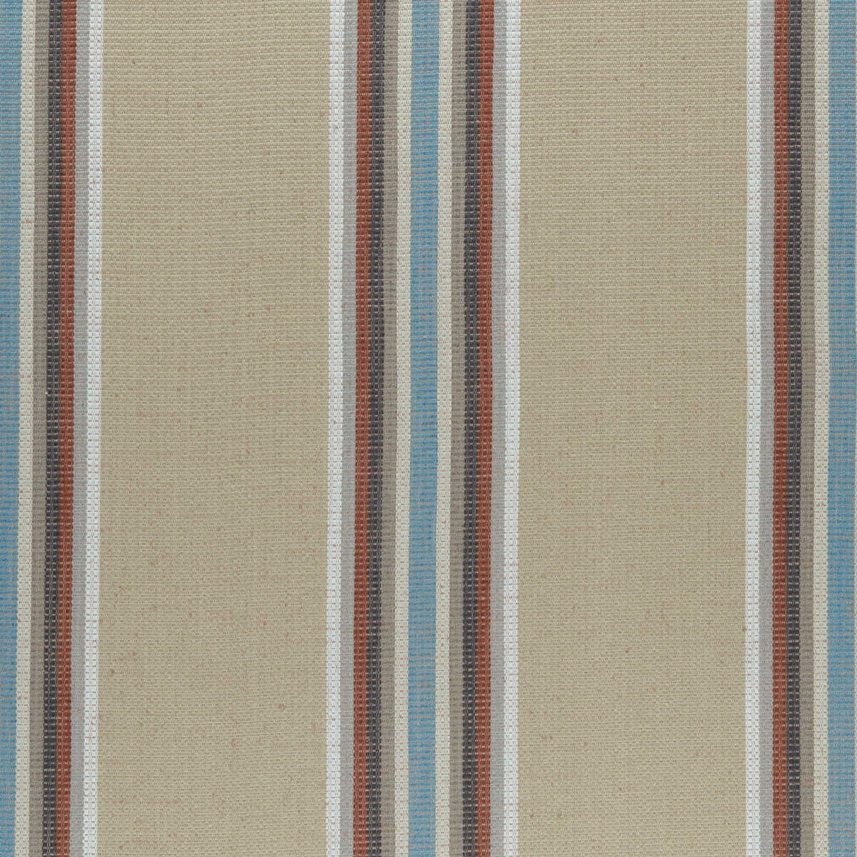 Imani - Cinnabar/Aqua - CLARKE AND CLARKE Fabric