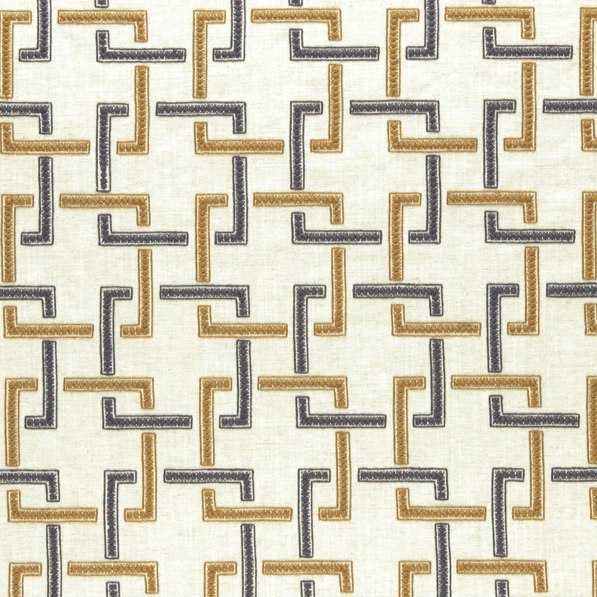 Sekai - Charcoal/Cinnamon - CLARKE AND CLARKE Fabric