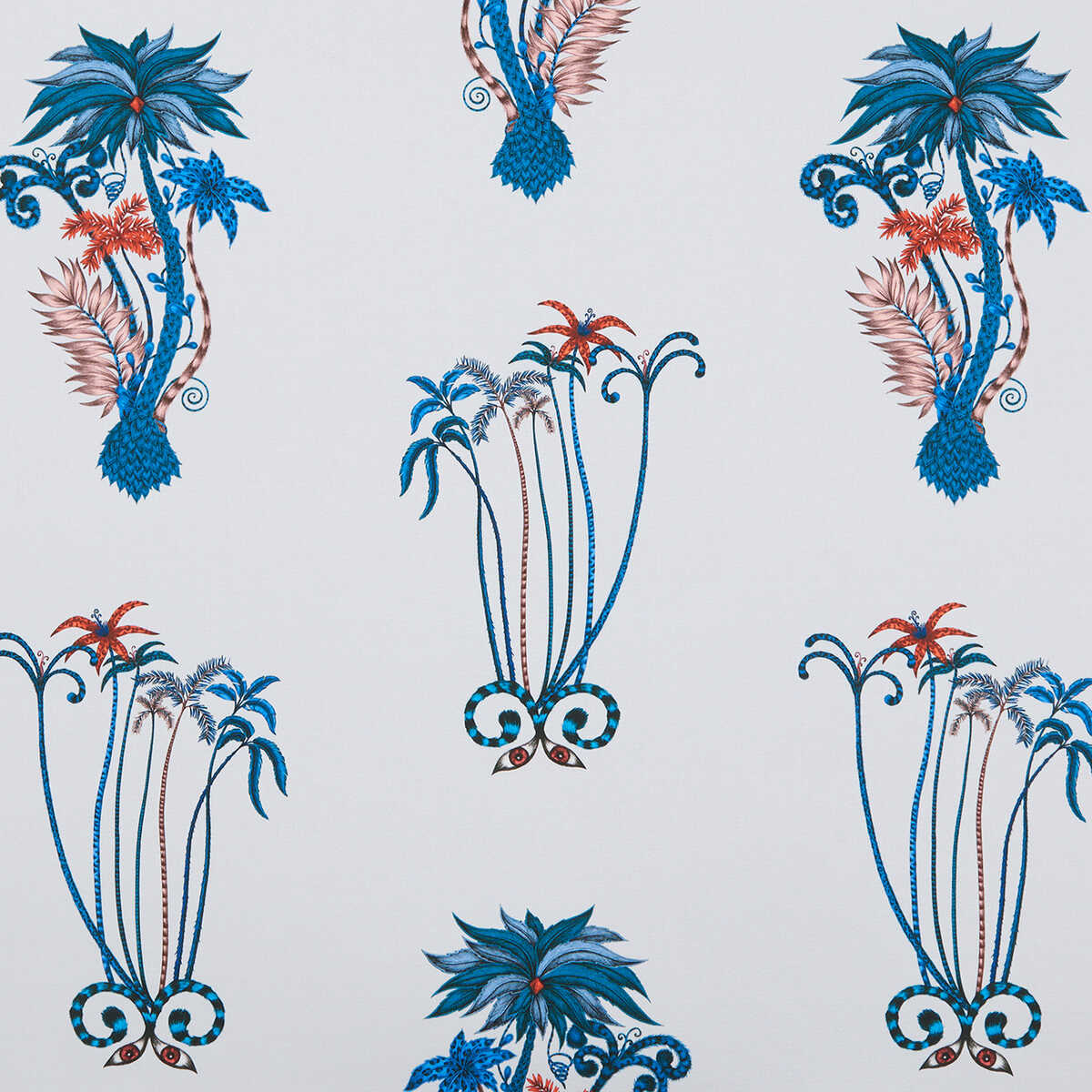 Jungle Palms - Blue