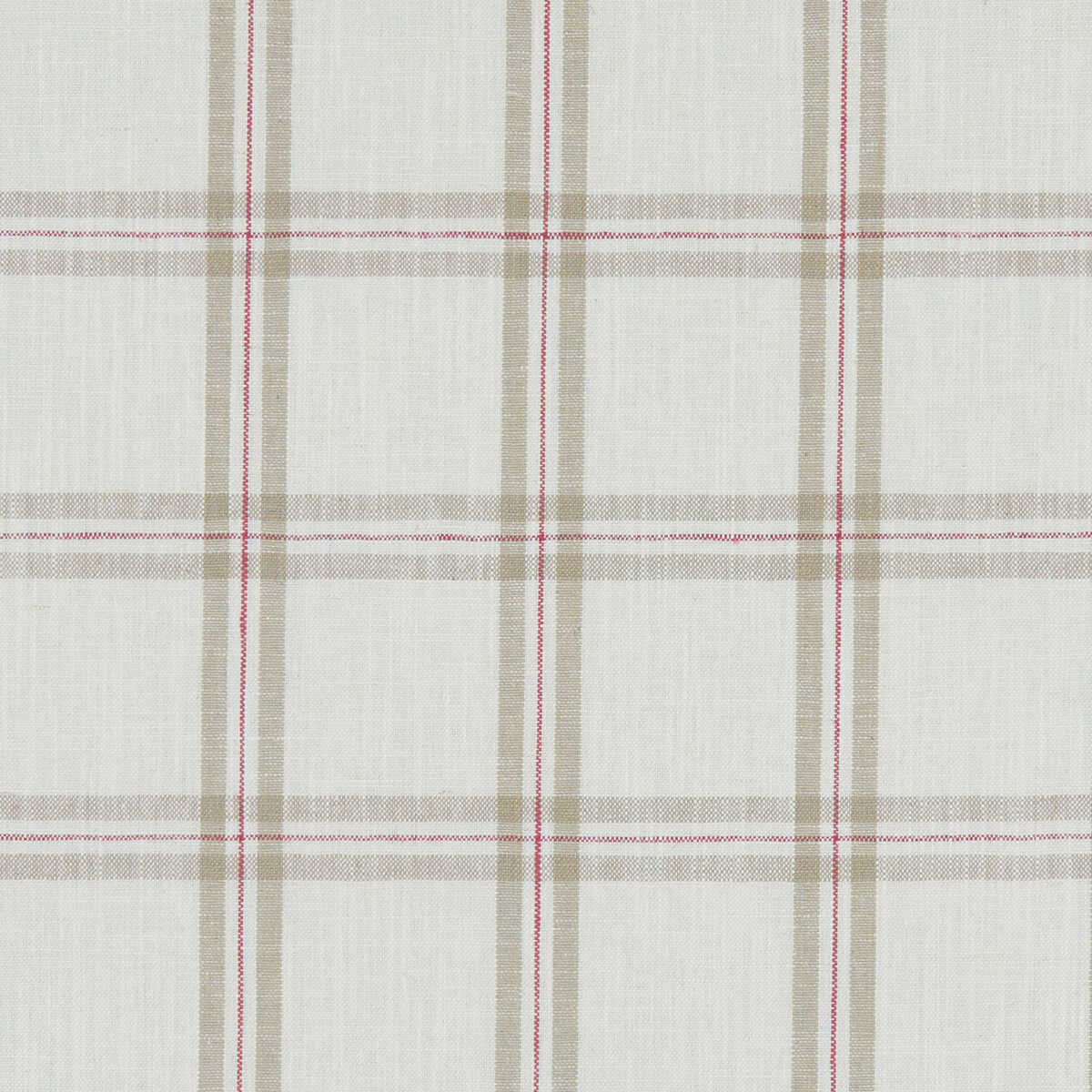 Kelmscott - Raspberry/Linen - CLARKE AND CLARKE Fabric