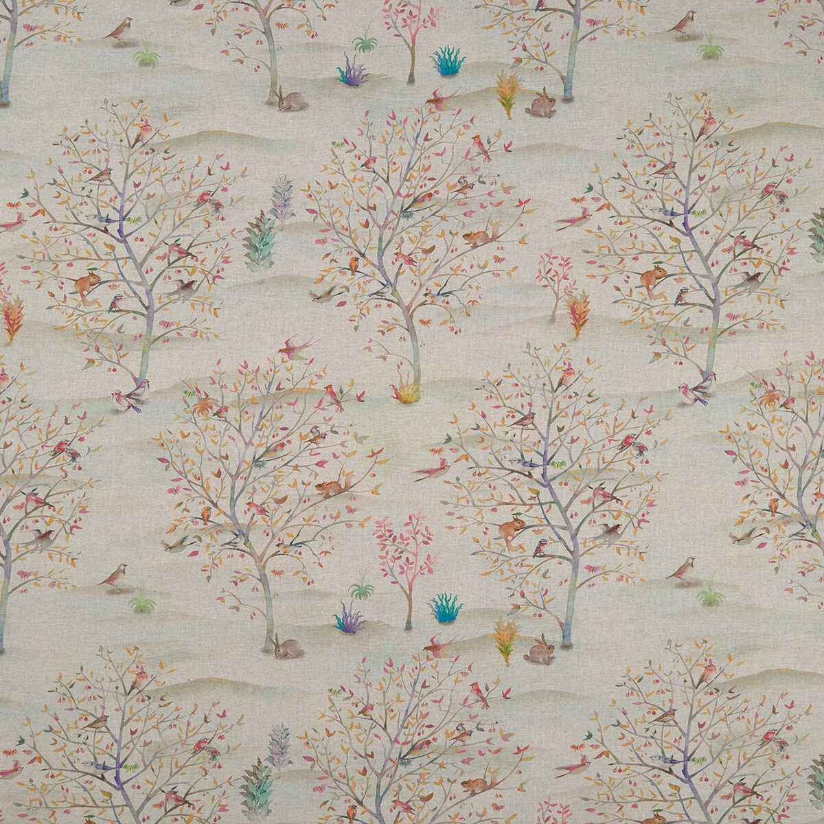 F114801cac0 Coppice Summer Linen Clarke And Clarke Fabric