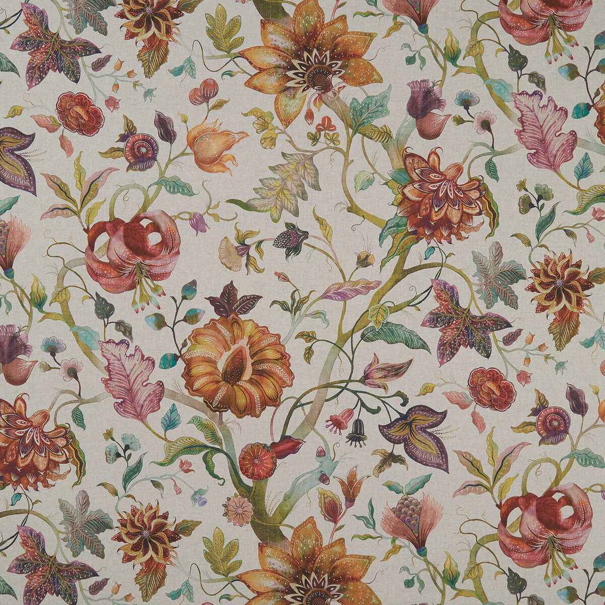 F114901cac0 Delilah Culla Spice Linen Clarke And Clarke Fabric - CLARKE AND CLARKE Fabric