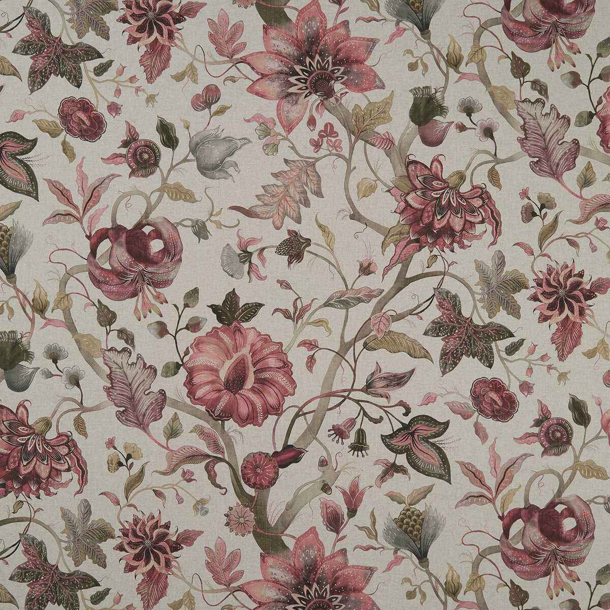 F114902cac0 Delilah Culla Winterberry Linen Clarke And Clarke Fabric - CLARKE AND CLARKE Fabric