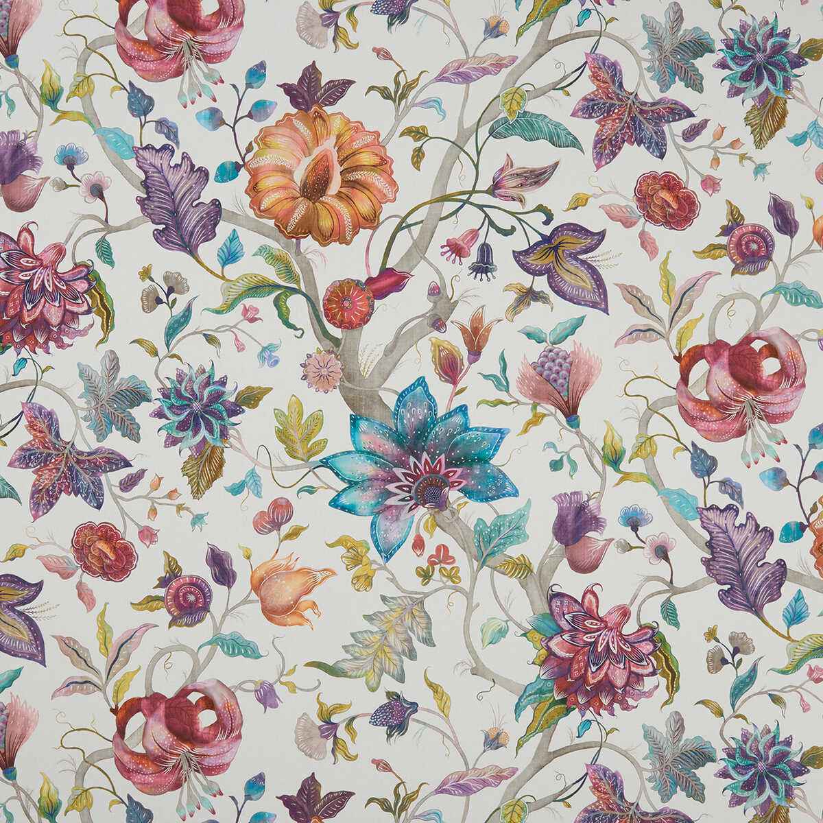 F115001cac0 Delilah Summer Cream Clarke And Clarke Fabric - CLARKE AND CLARKE Fabric