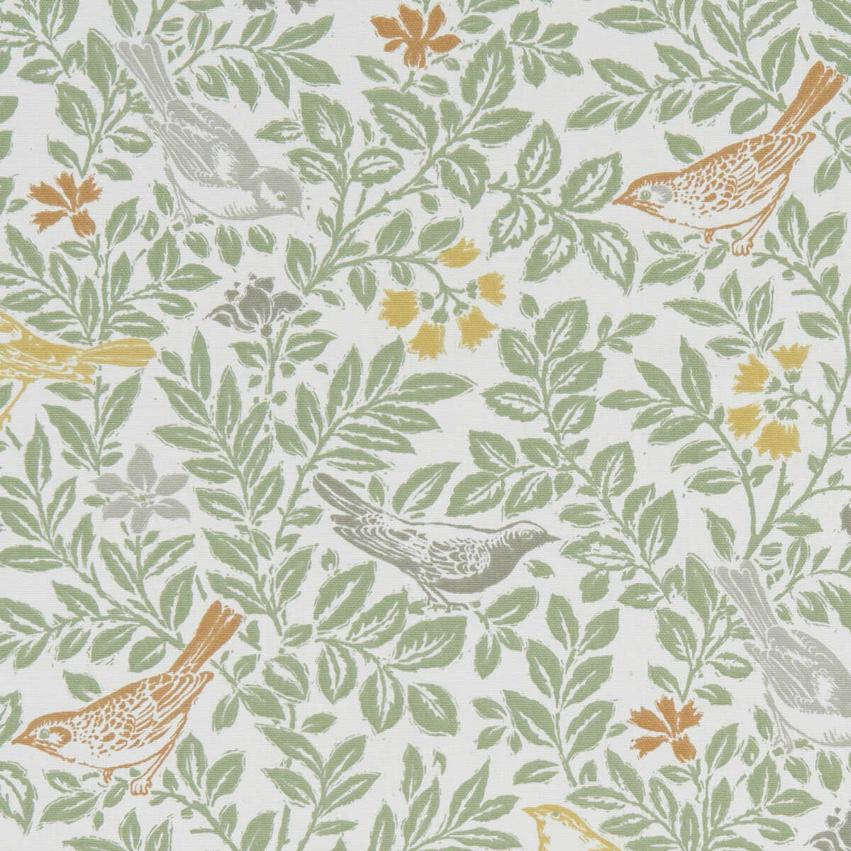 Bird Song - Autumn - CLARKE AND CLARKE Fabric