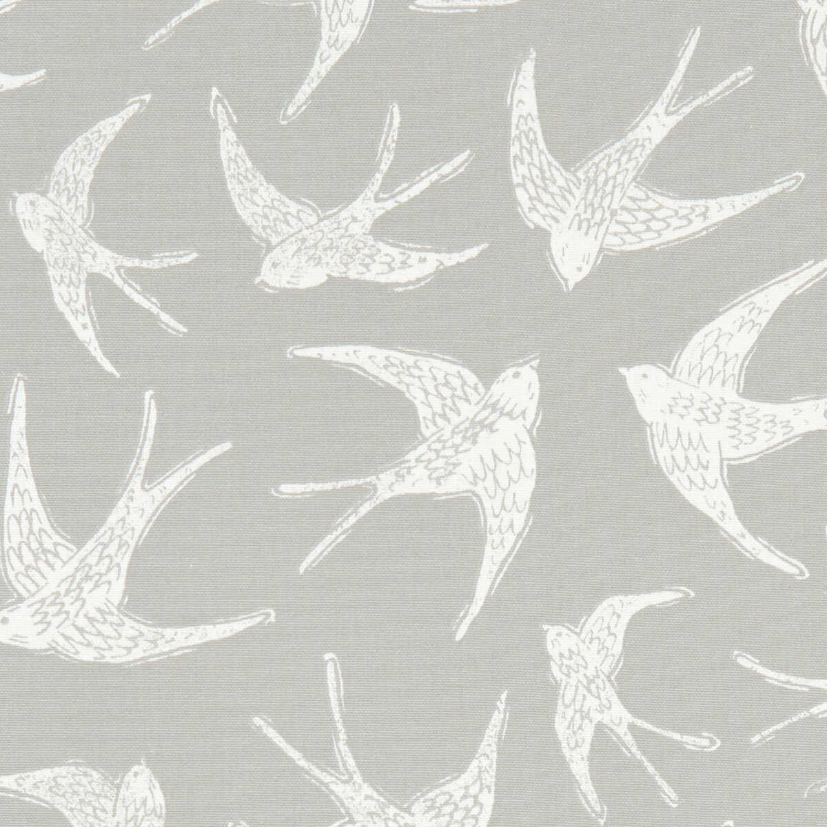 Fly Away - Grey - CLARKE AND CLARKE Fabric