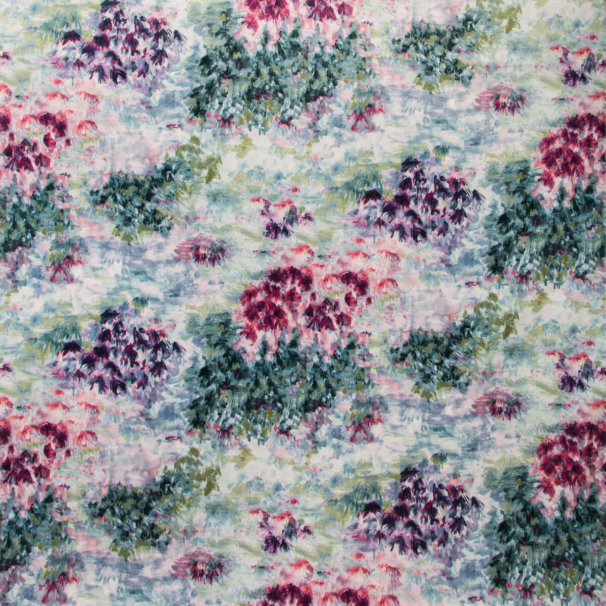Fiore - Slate/Amethyst - CLARKE AND CLARKE Fabric