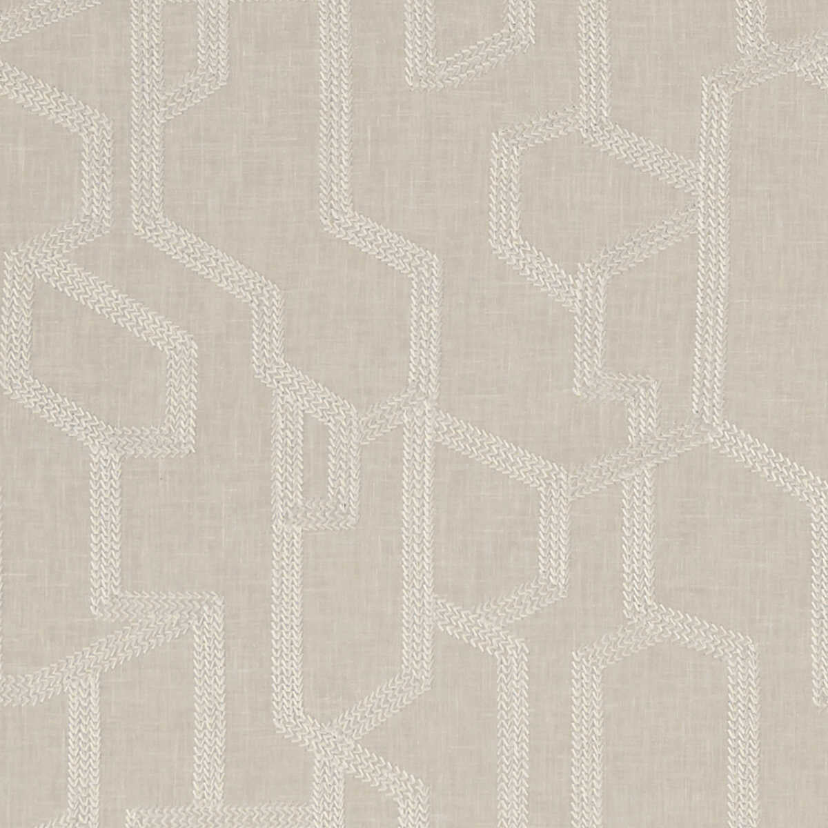 Labyrinth - Linen - CLARKE AND CLARKE Fabric