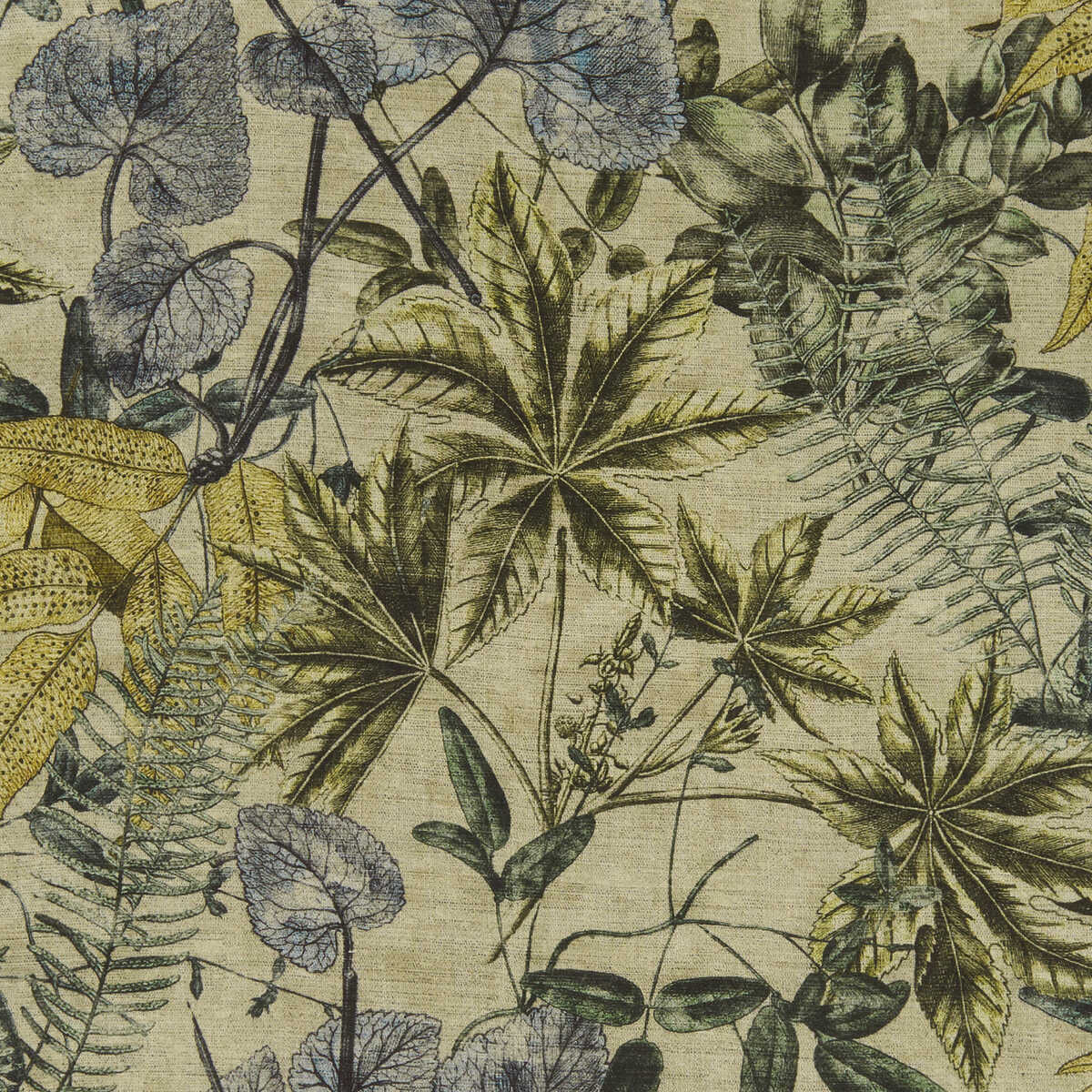 Madagascar - Mineral/Citron - CLARKE AND CLARKE Fabric