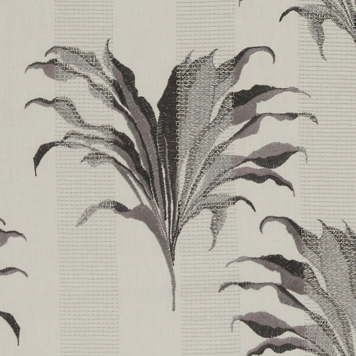 Palma - Charcoal - CLARKE AND CLARKE Fabric