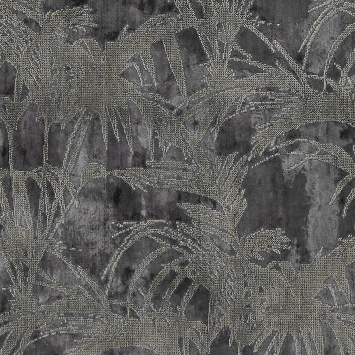Tropicale - Charcoal - CLARKE AND CLARKE Fabric