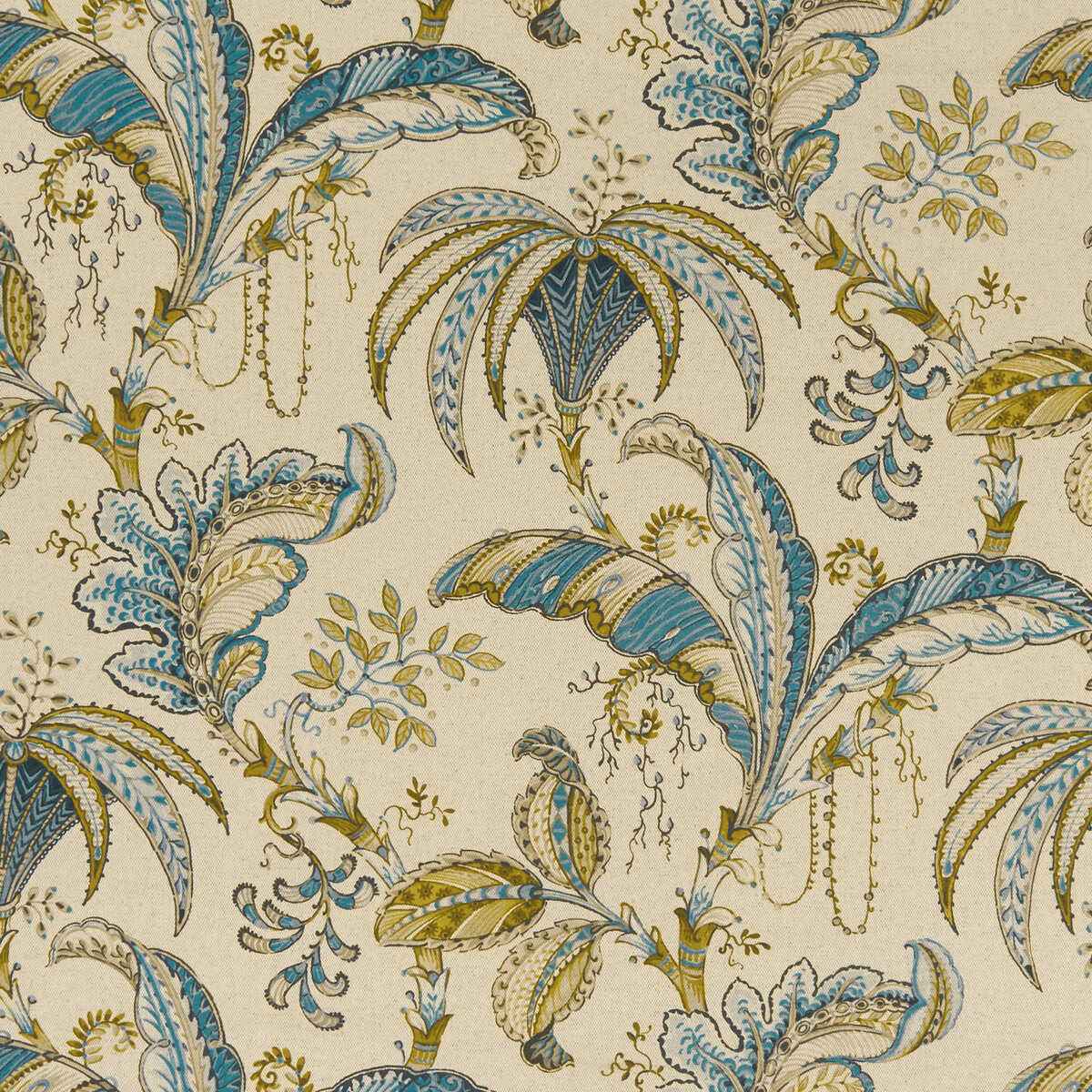 F133005cac0 Ophelia Teal Spice Clarke And Clarke Fabric