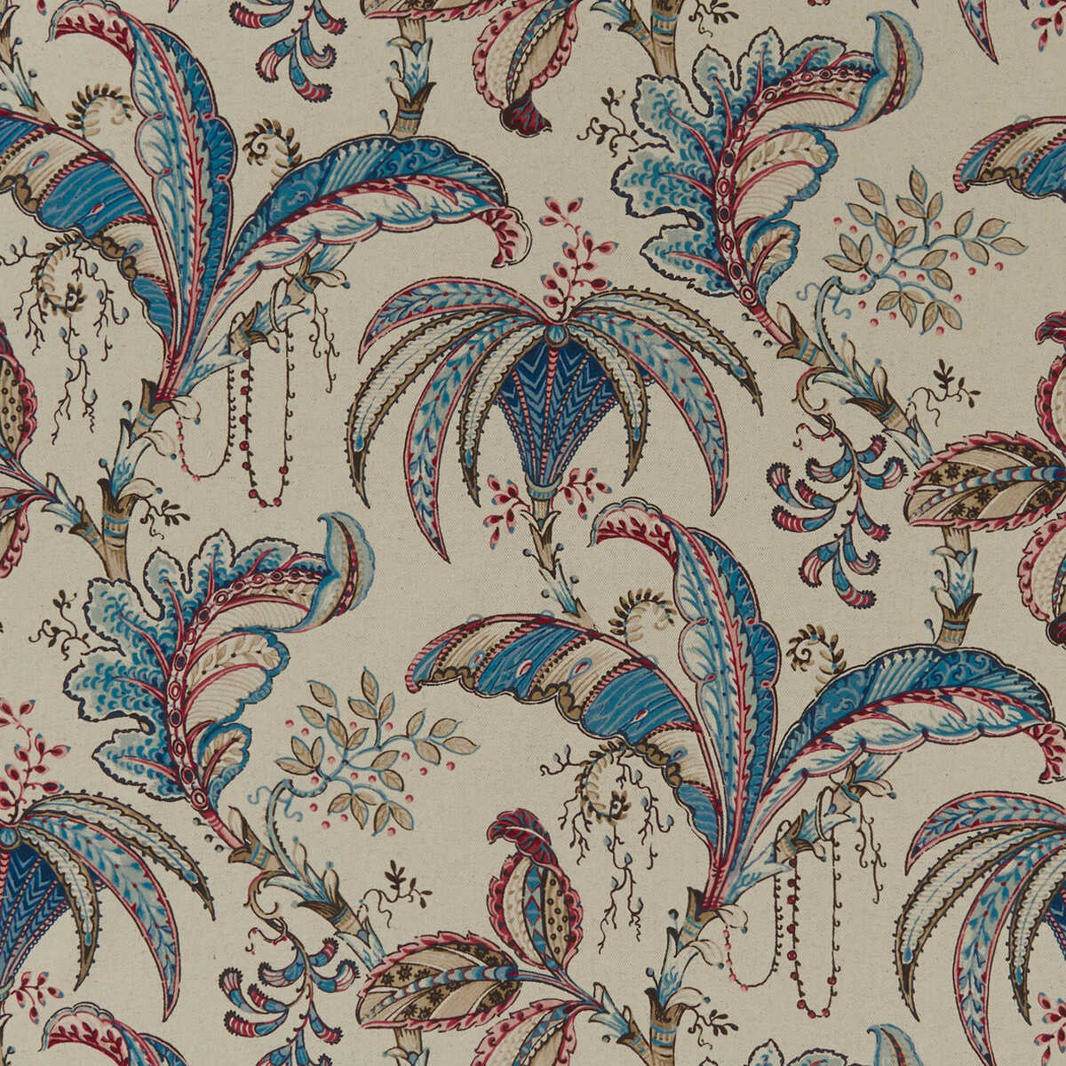 Ophelia - Denim - CLARKE AND CLARKE Fabric
