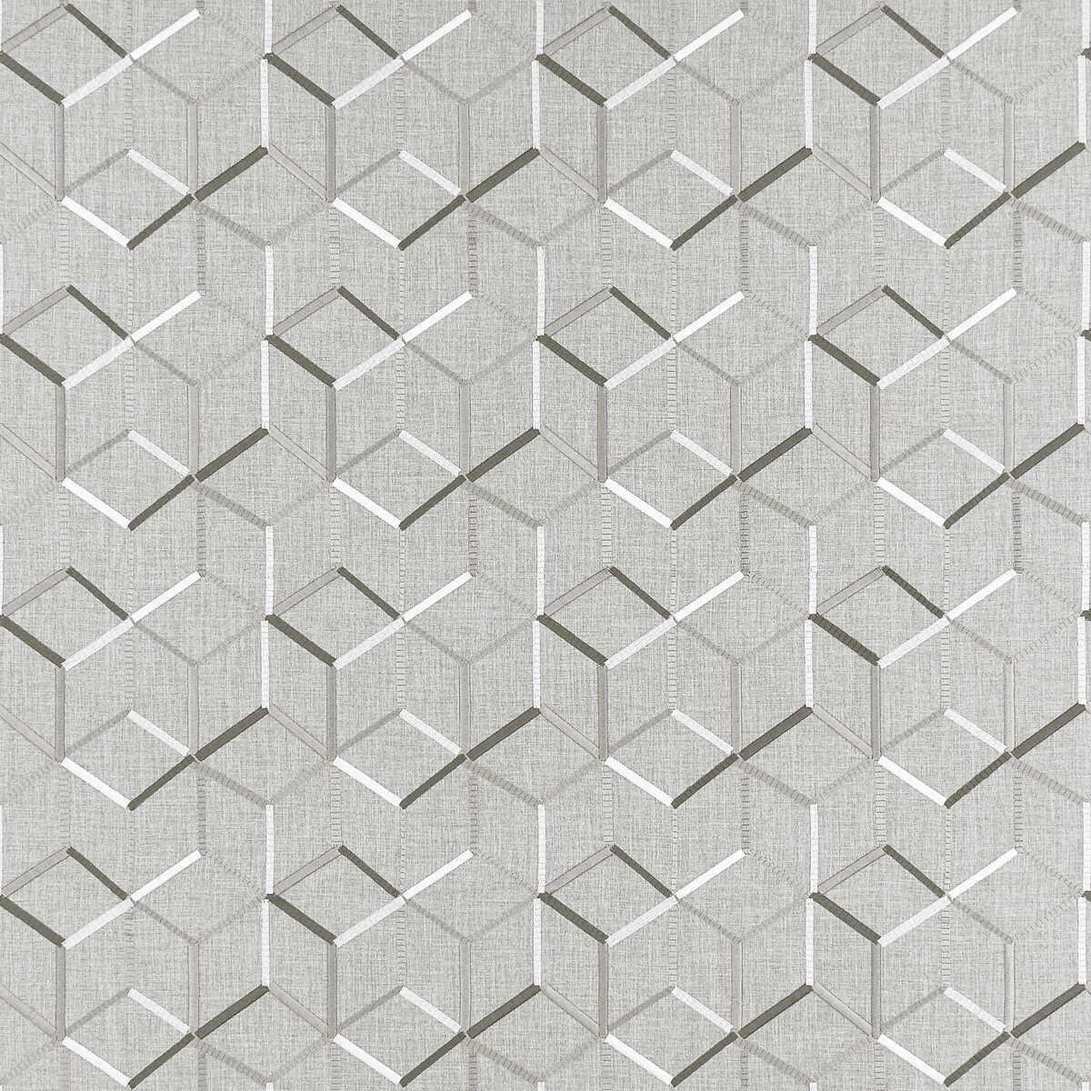 Linear - Charcoal - CLARKE AND CLARKE Fabric