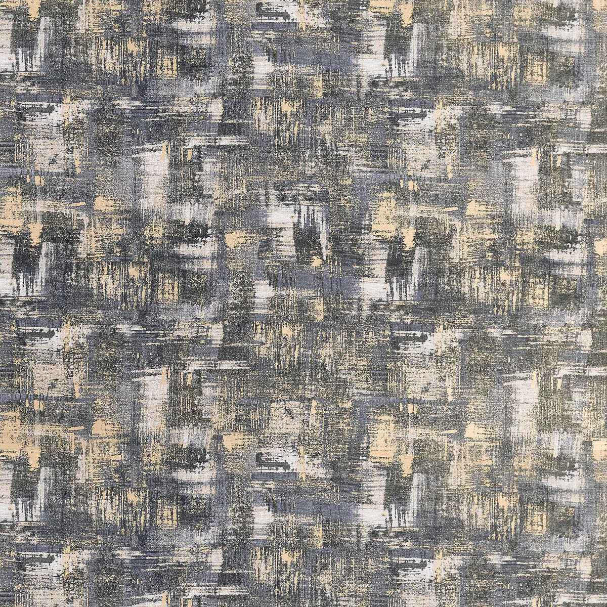F147201cac0 Tessellati Charcoal Gold Clarke And Clarke Fabric - CLARKE AND CLARKE Fabric