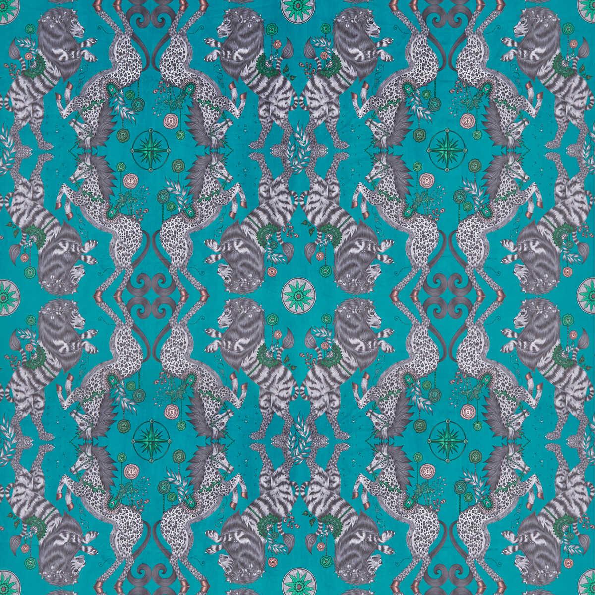 Caspian Velvet - Teal